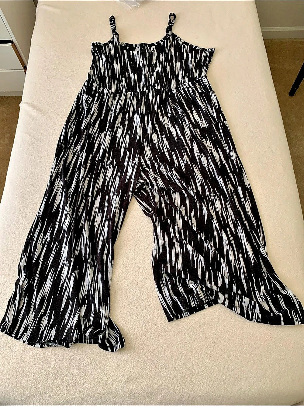 Black & White Abstract Jumpsuit